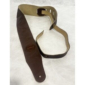 Planet‎ Waves D'Addario Brown Leather Guitar Strap Suede Back Adjustable